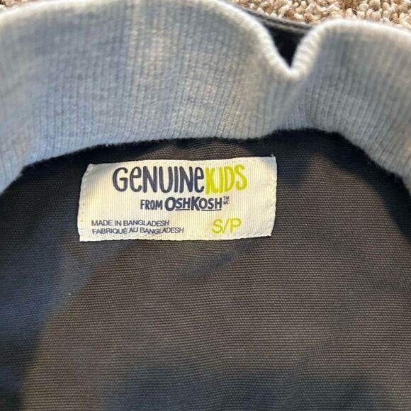 Genuine Kids OshKosh Unisex Gray Jacket Size S Casual Fall Long Sleeve - Picture 8 of 8